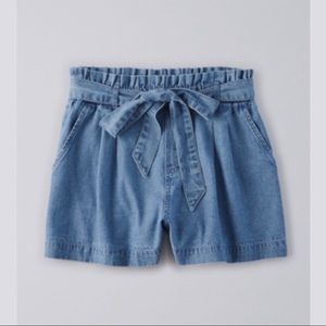 AE High-Waisted Everyday Soft Short, Chambray Blue